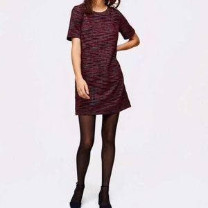 Loft Tweed Pocket Shift Dress Small